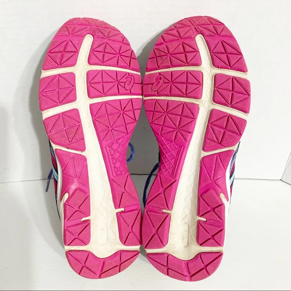 Asics Gel-Contend 3 T5F9N Running Athletic Walking Lace Up Shoes Pink/Teal/Navy
